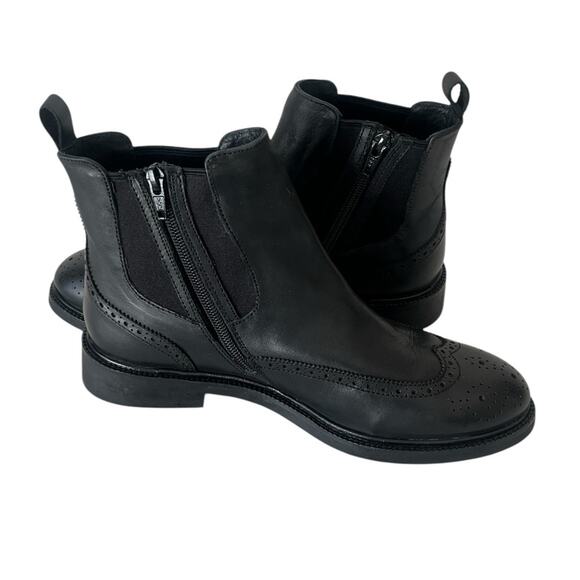 Jeffrey Campbell Edmone Leather Chelsea boots black 7.5 - Picture 8 of 13